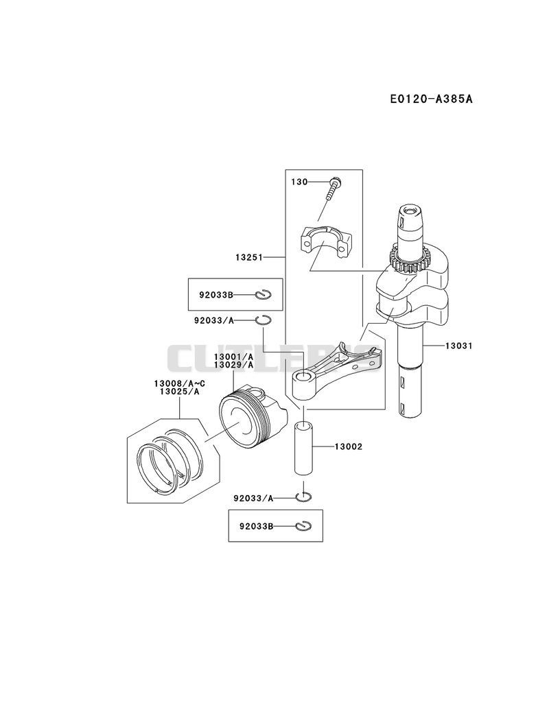 PISTON/CRANKSHAFT