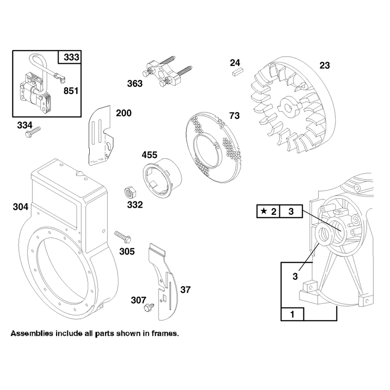 Engine Briggs and Stratton Model 135202-0263-01