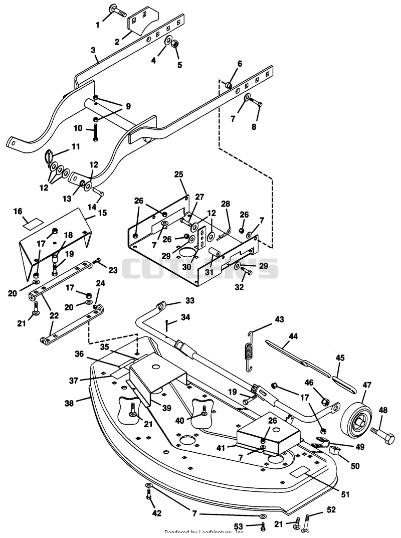 MOWER DECK ASSEMBLY 40"