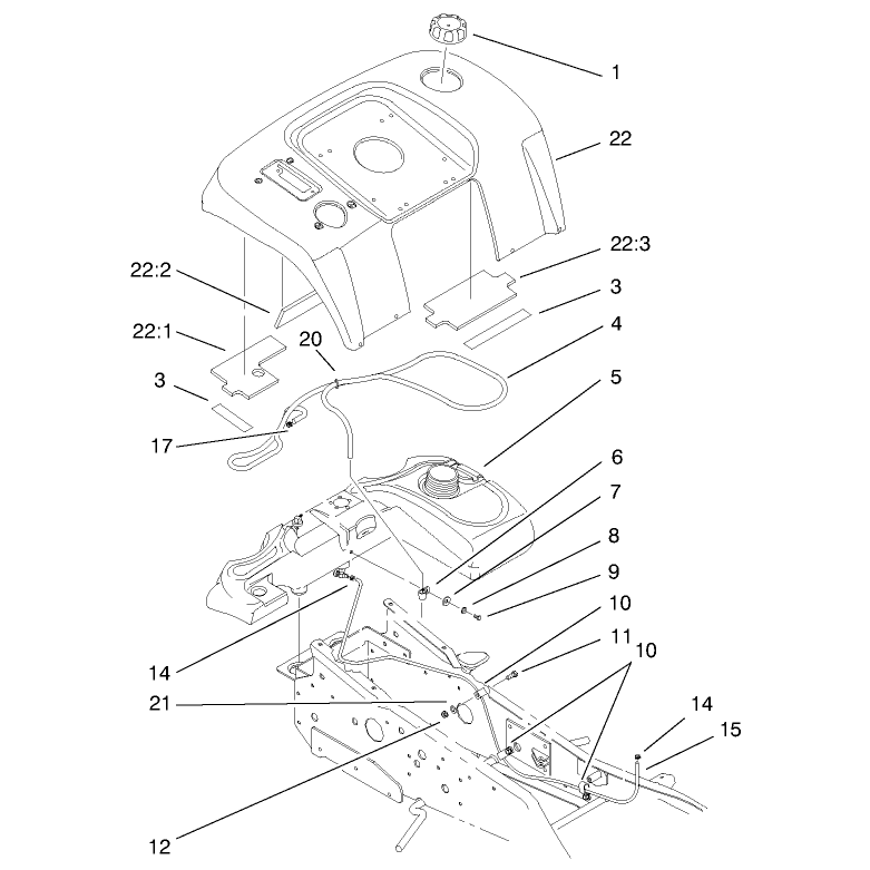 Fender and Fuel System Assembly