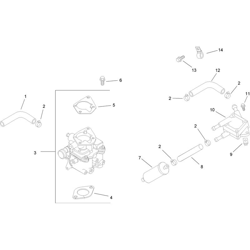 Fuel System Assembly Kohler CH740-0075