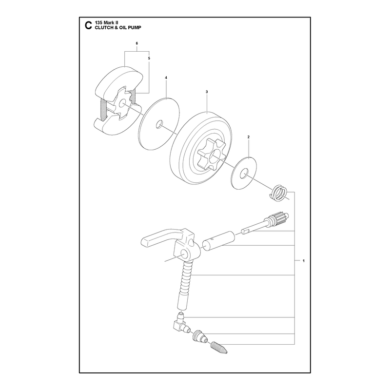 CLUTCH AND OIL PUMP