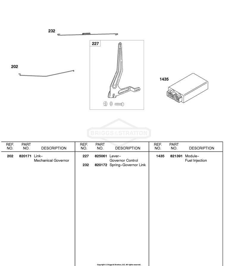 Governor Control Lever, Fuel Injection Module