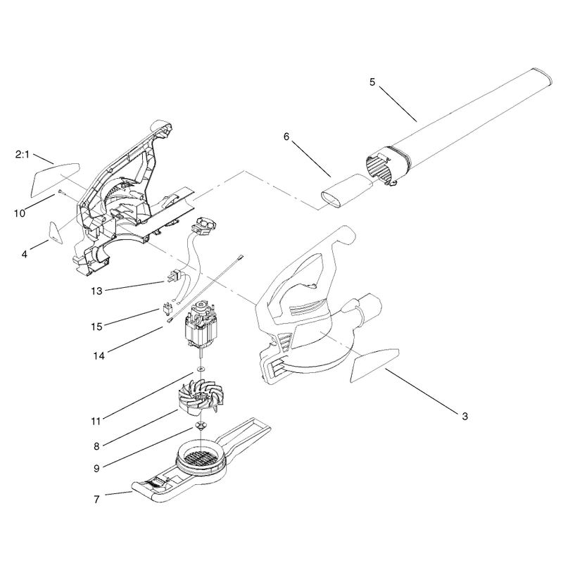 Blower/Vacuum Assembly