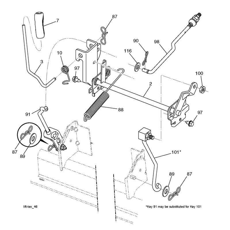 MOWER LIFT / DECK LIFT
