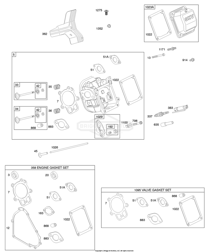 Cylinder Head, Gasket Set - Engine, Gasket Set - Valve, Valves