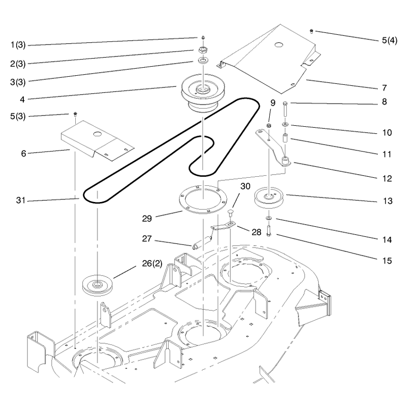 Pulley And Belt Assembly