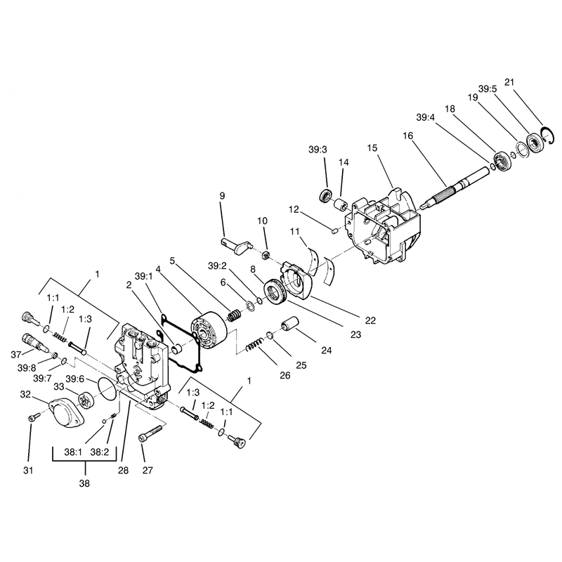 Hydraulic Pump Assembly No 95-1538