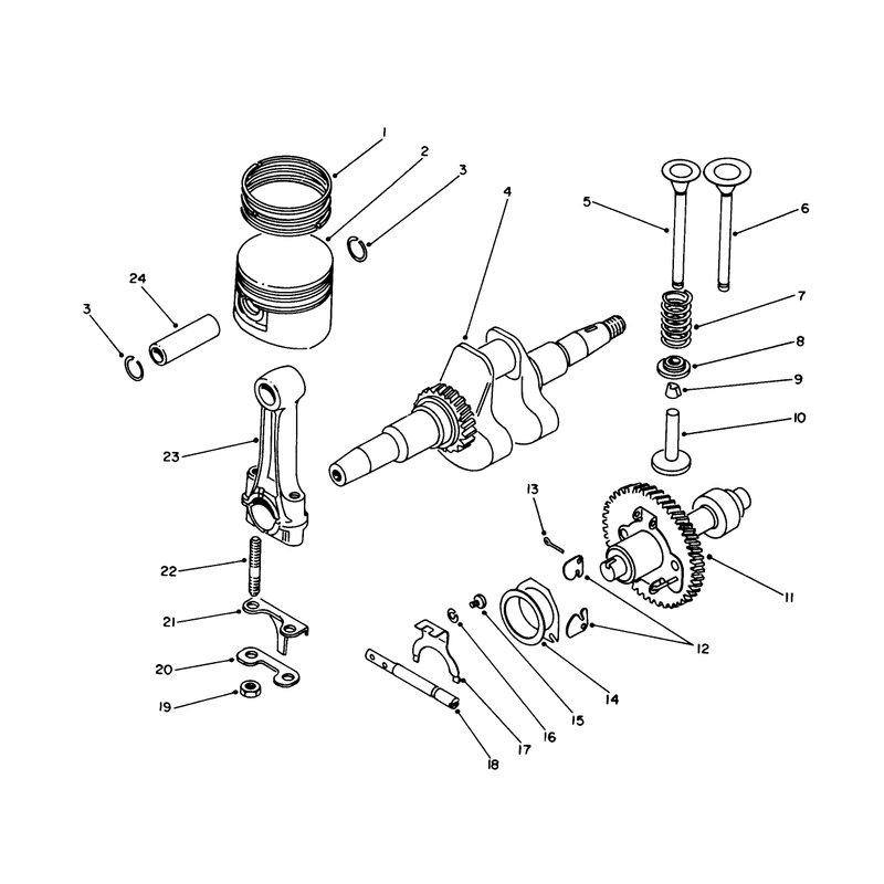 Crankshaft and Camshaft Assembly