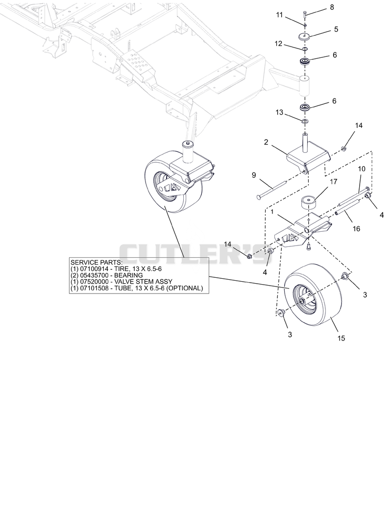 Front Caster Wheels