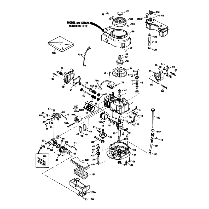 Engine Model Tvs100-44021b
