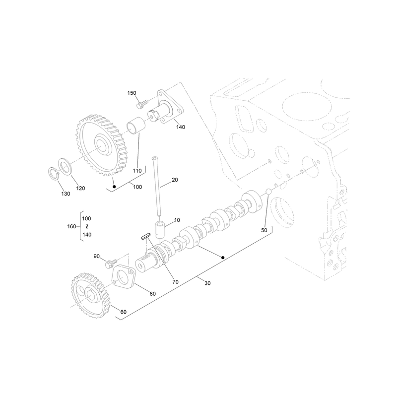 Camshaft and Idle Gear Shaft Assembly
