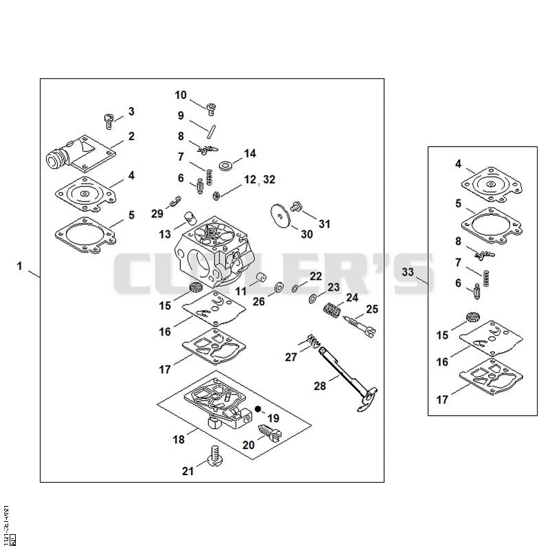 Carburetor WT-403 ⇥ 1 62 154 675, 2 62 187 361 (07.2004)