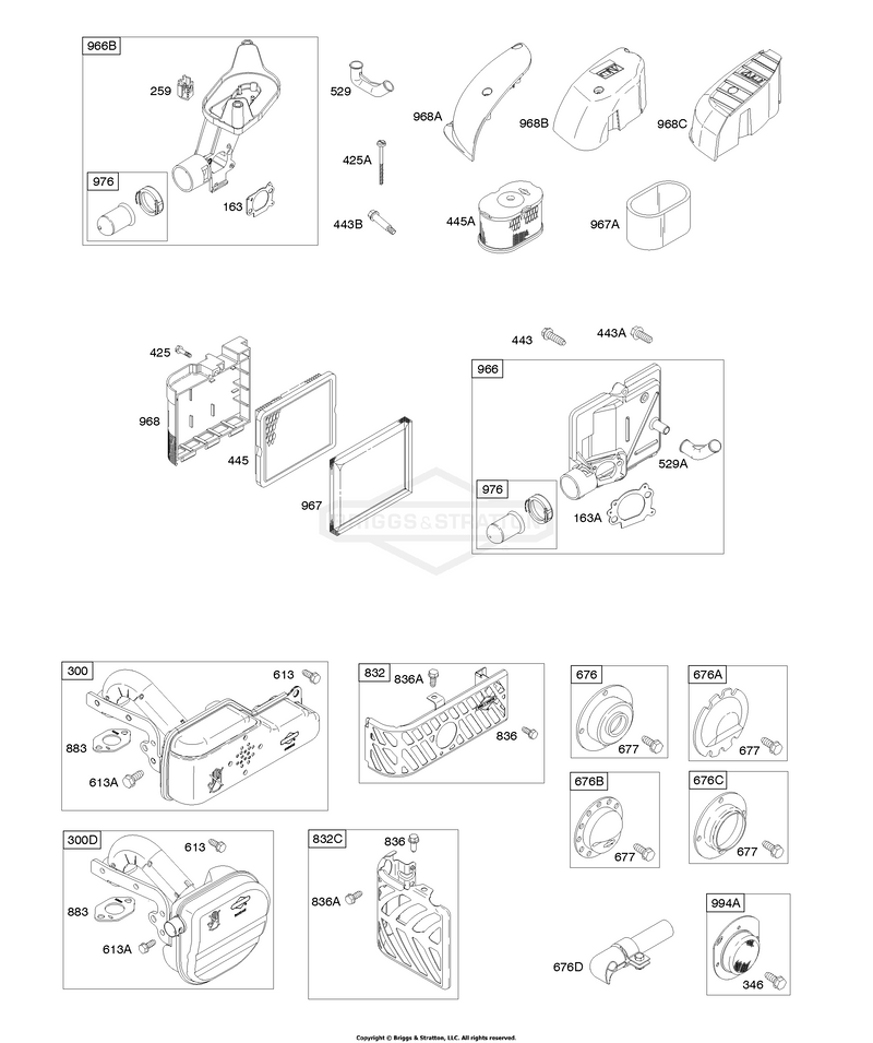 Air Cleaner, Exhaust System