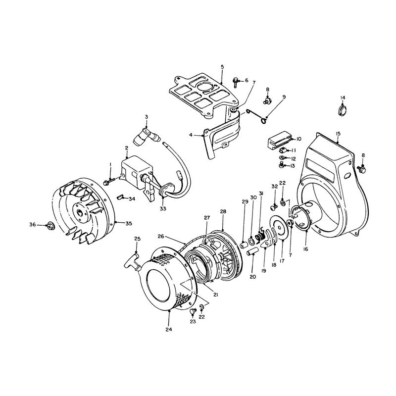 Recoil Starter Magneto
