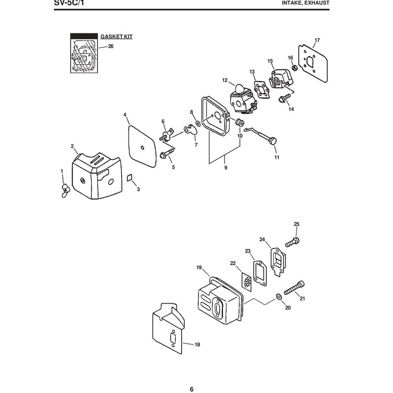/1 Intake, Exhaust