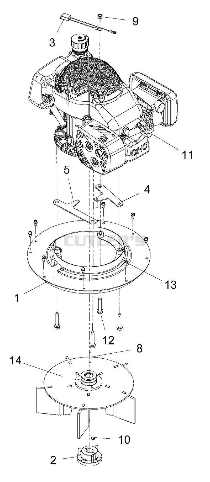 Engine/Fan Assembly