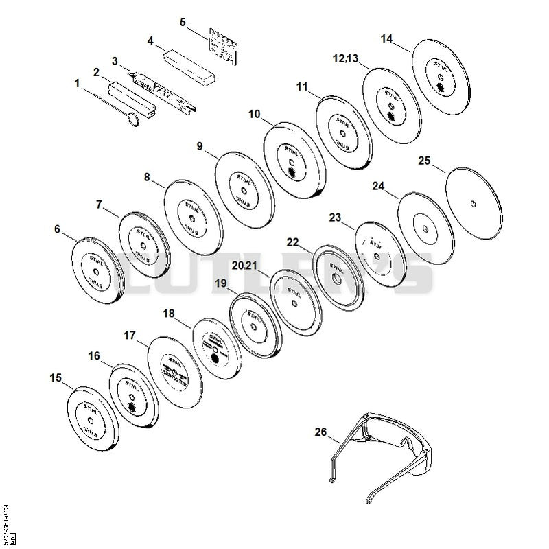 Tools, Shaped grinding wheel