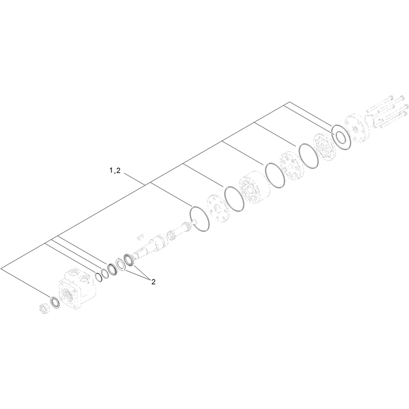 Hydraulic Wheel Motor Assembly No. 1-603718