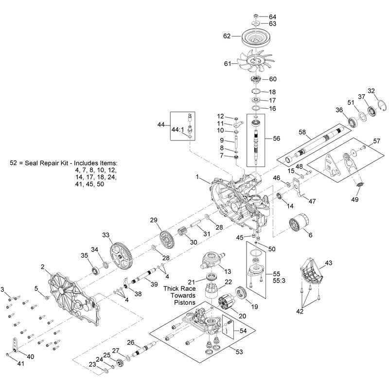 LH Transaxle Assembly No. 135-1051