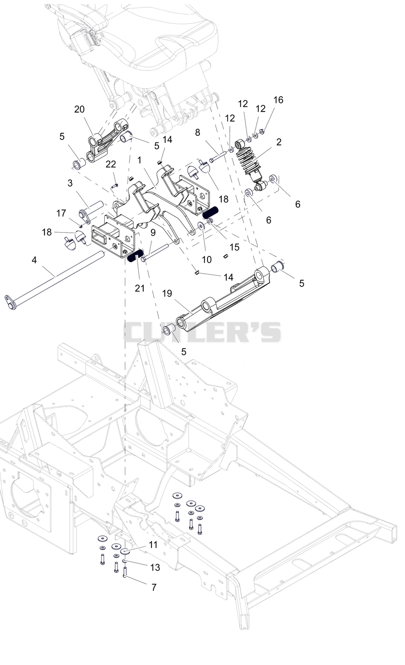 Seat - Lower Shock