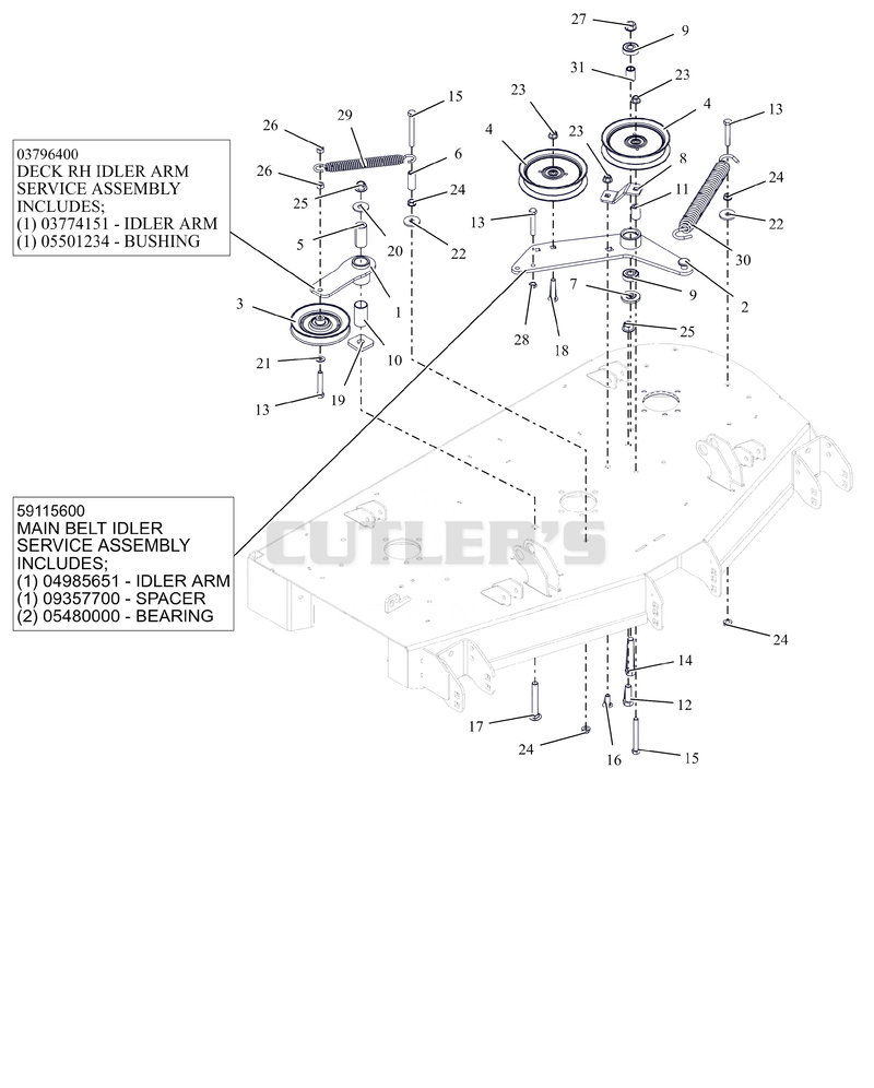 Idlers And Sheaves - 48"