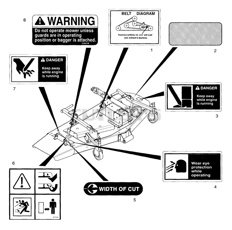 MOWER DECALS