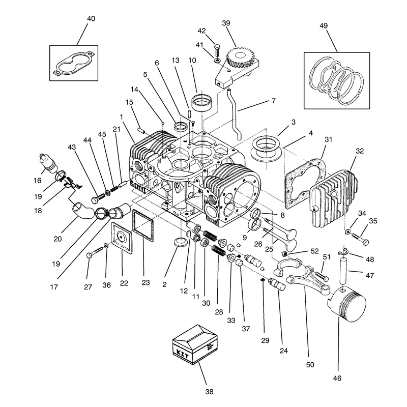 Engine Cylinder Block Assembly