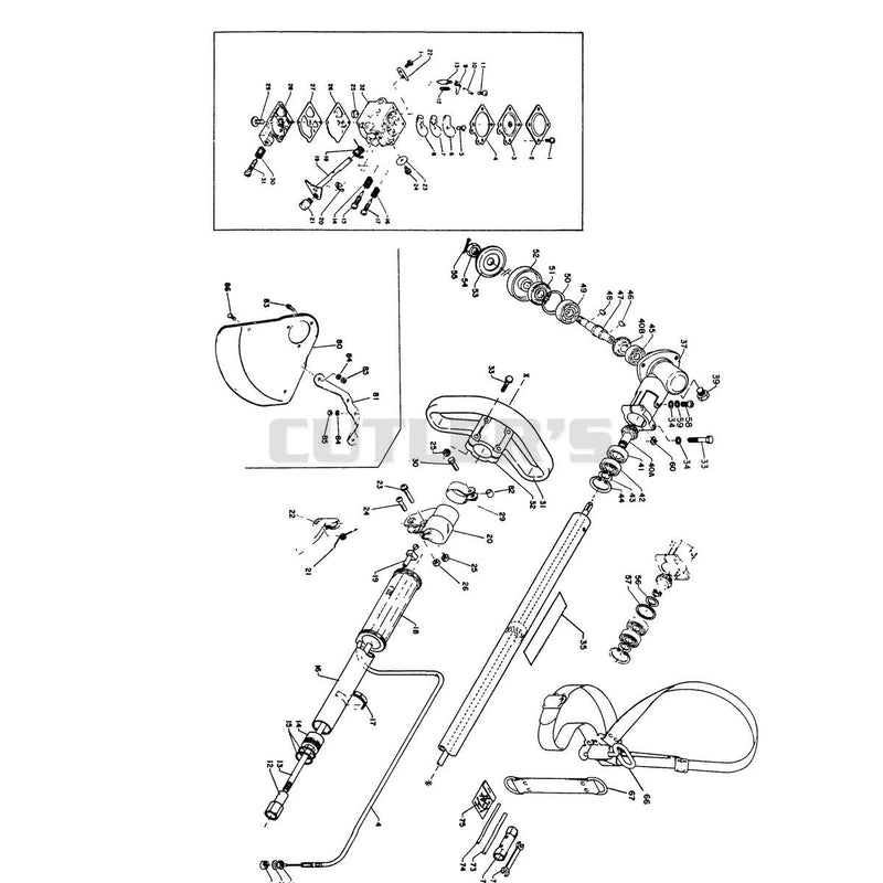 Drive Shaft Handle and Gear Case