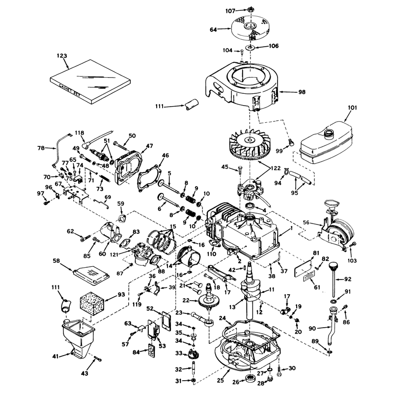 Engine Tecumseh Model No Lav30-30481j