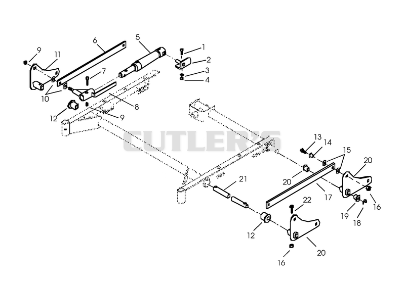 50" MOWER HYDRAULIC LIFT SYSTEM (PART 1)
