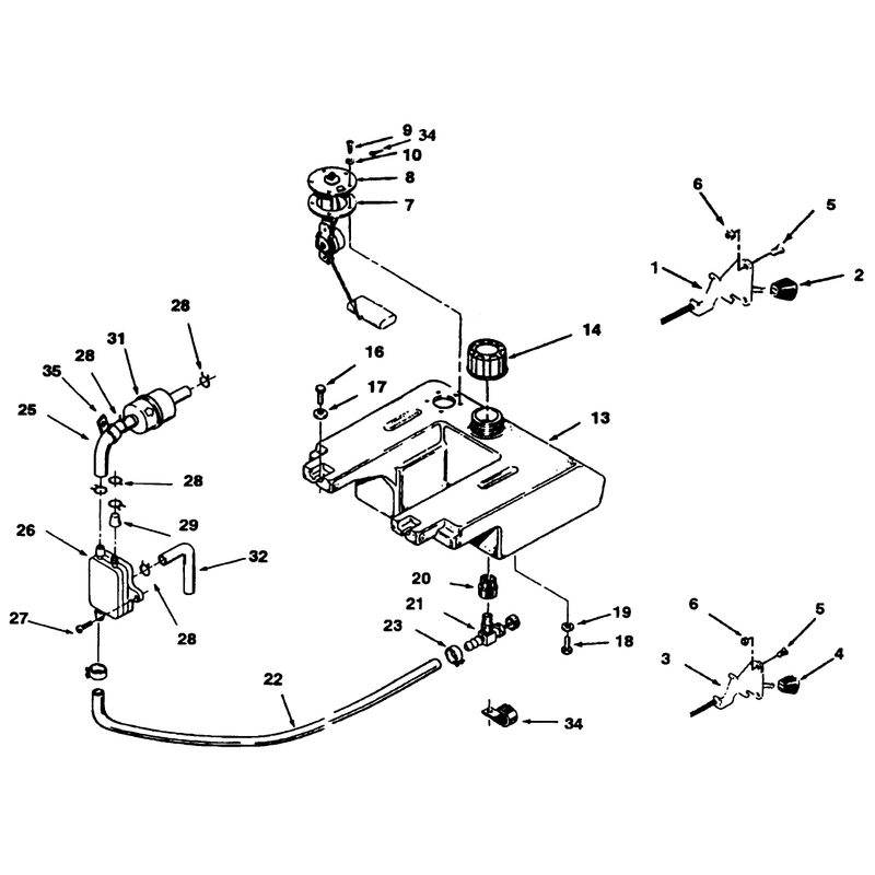 Throttle Choke and Fuel Controls