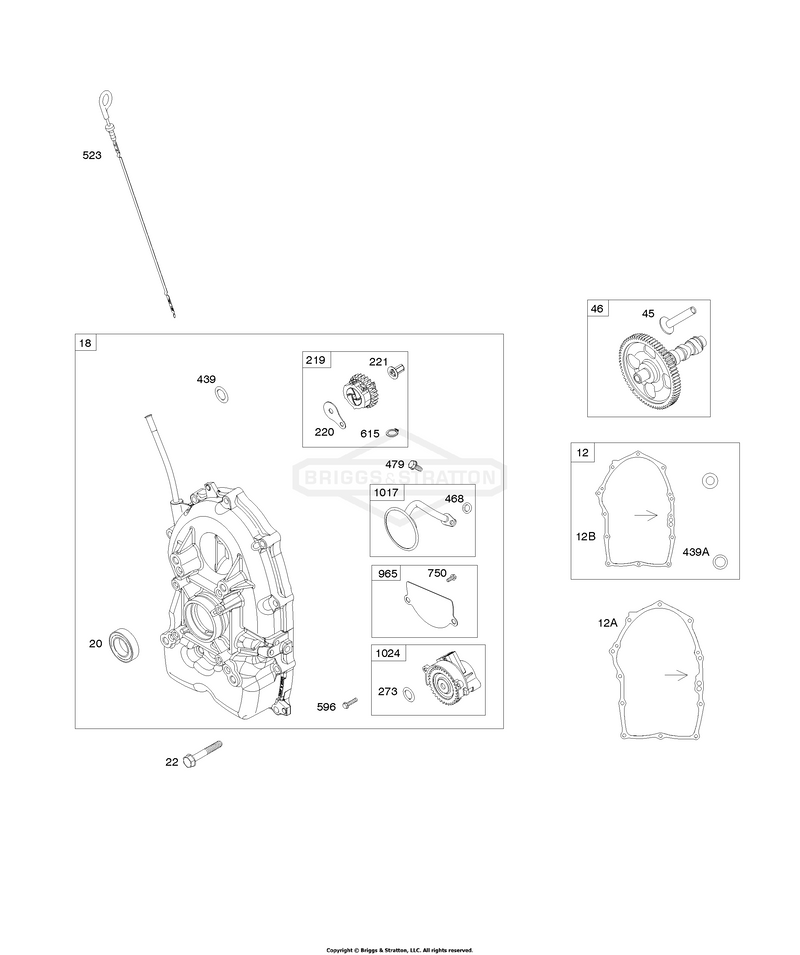Crankcase Cover, Camshaft, Crankcase Cover Gaskets