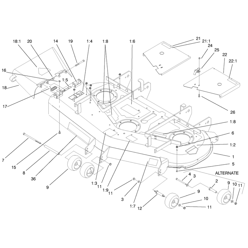 Cover and Rollers Assembly