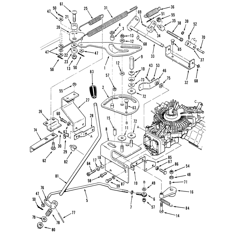 Transmission Linkage Assembly (212-H)