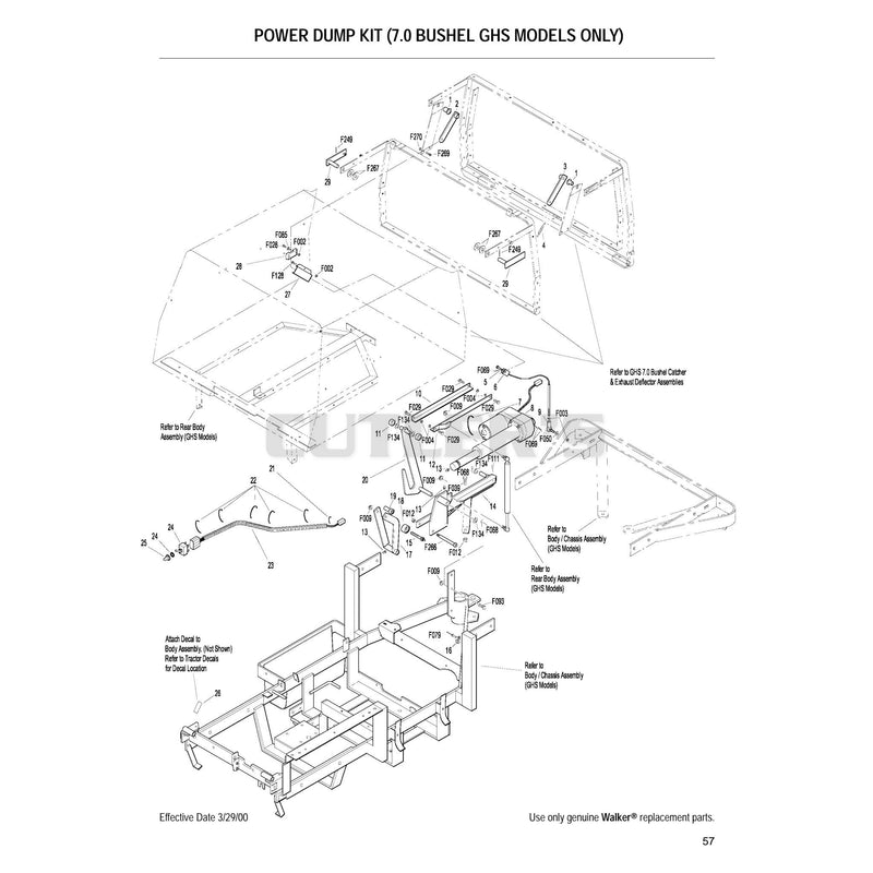 Power Dump Kit 7.0 Bushel GHS Models Only