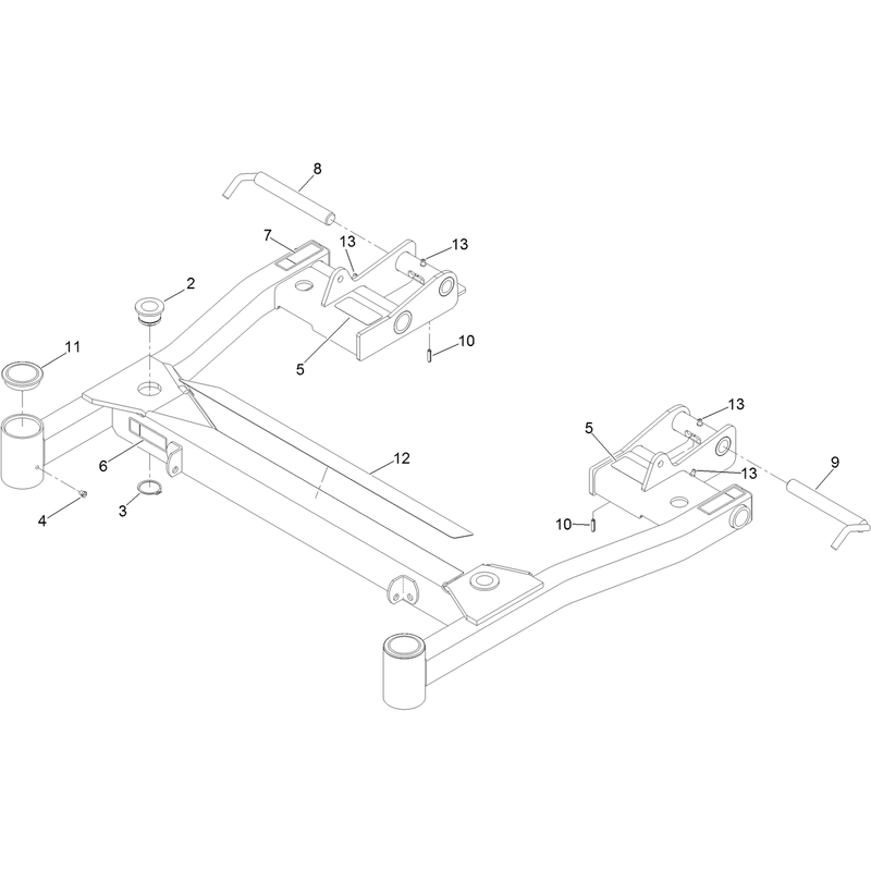 Deck Support WDecals Assembly No 142-2910