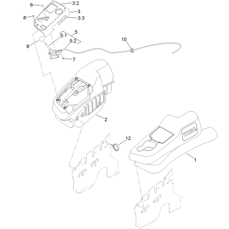 Fender, Console and Control Assembly
