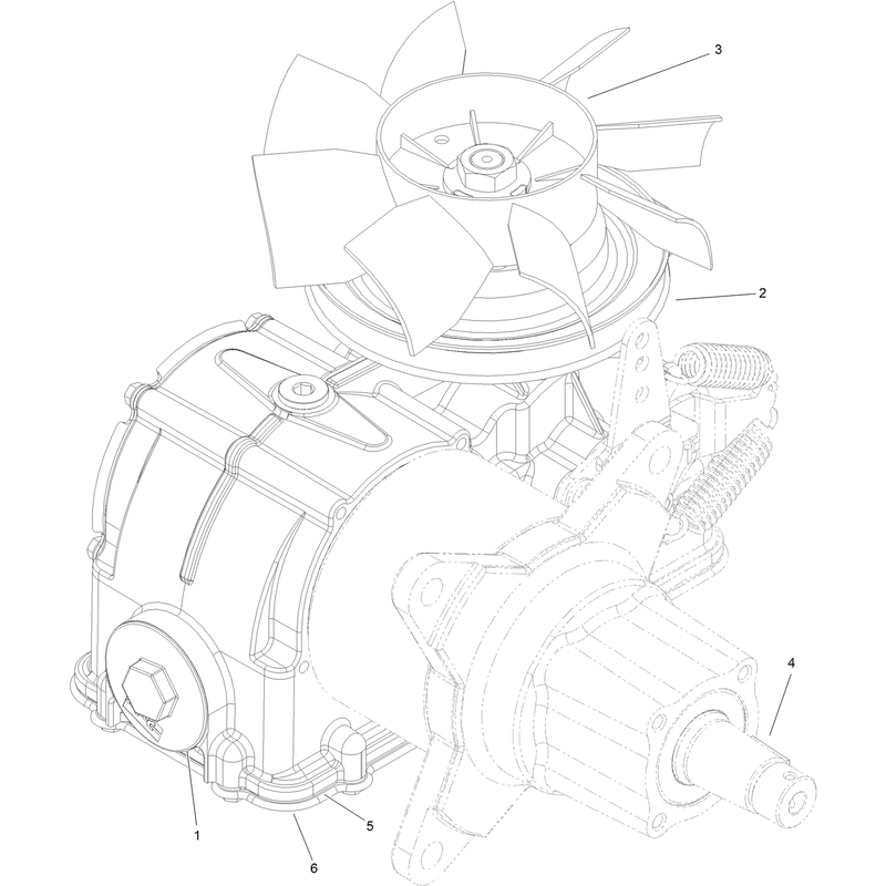 RH Hydro Transaxle Assembly No. 132-8803