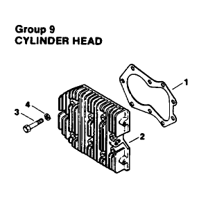Engine Kohler Model No Mv16s Type Ps56519 Cylinder Head Group 9