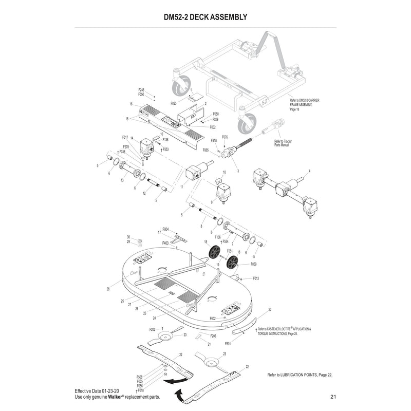 DM52-2 DECK ASSEMBLY