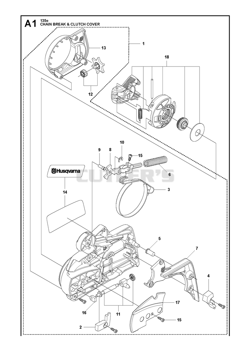 CHAIN BRAKE & CLUTCH COVER