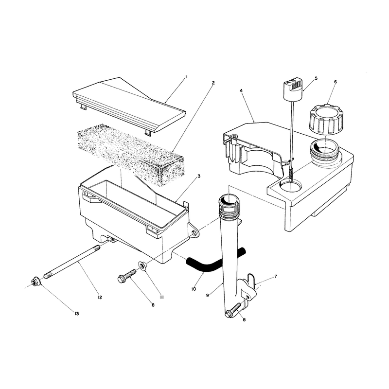 Air Cleaner and Fuel Tank Assembly Model No Vmk9-5