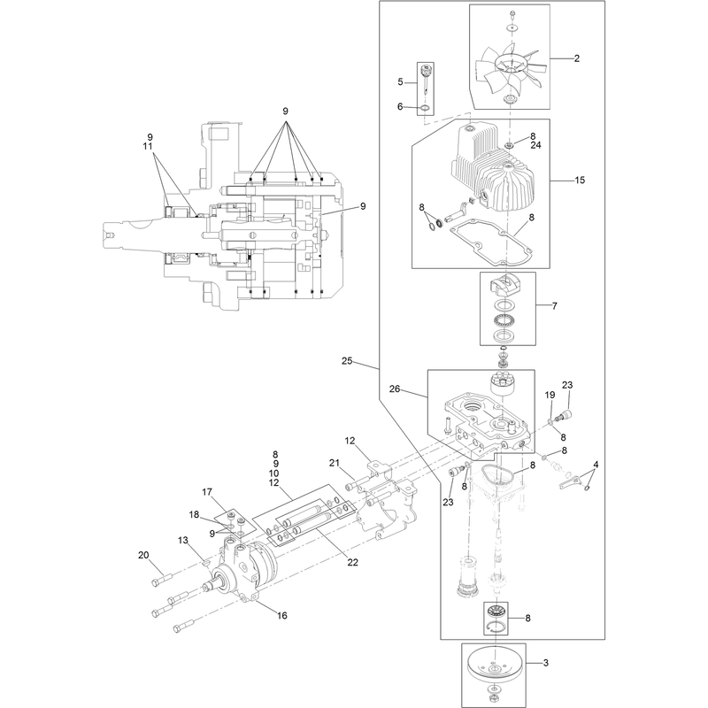 LH Hydro Assembly No. 126-1325