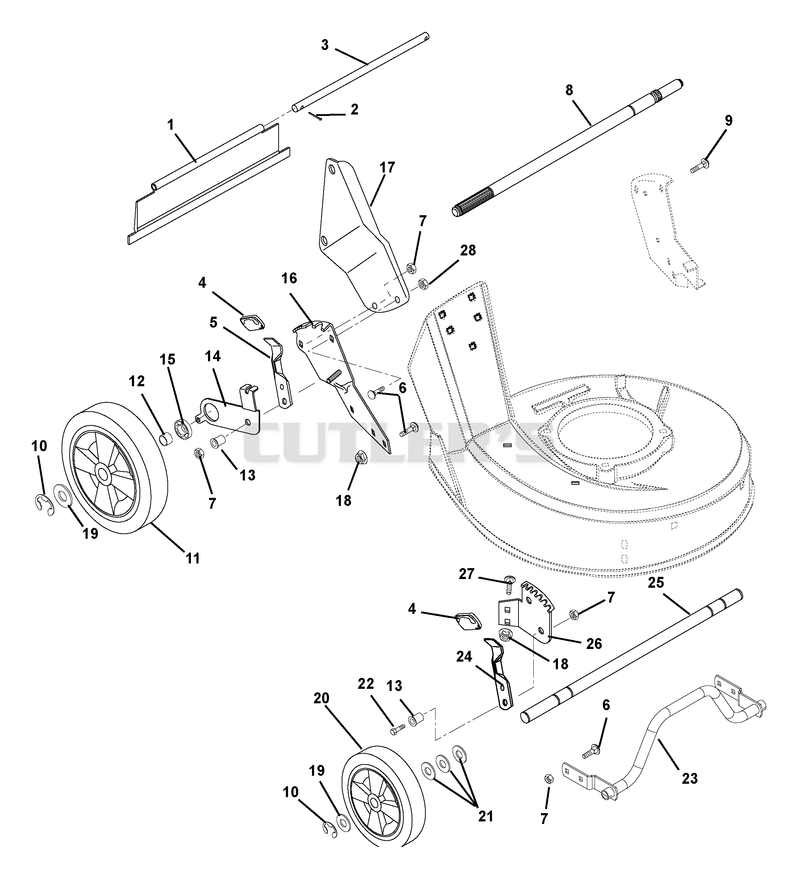 Wheels And Height Adjusters