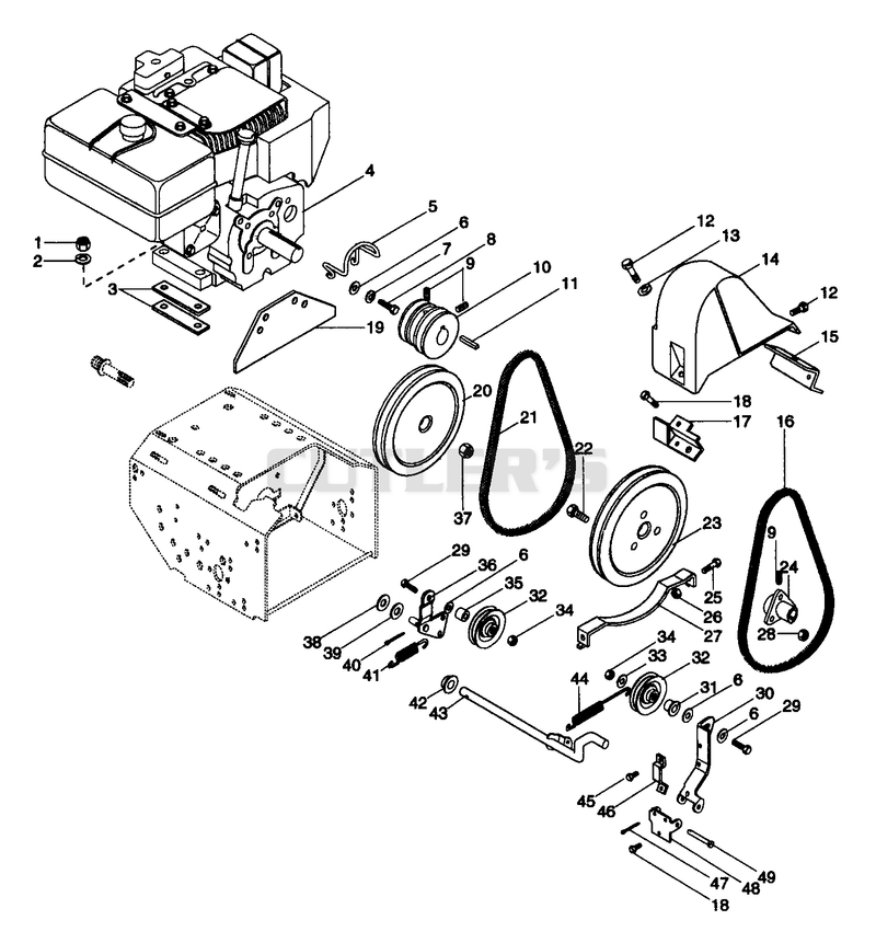 Engine And Belt Drive