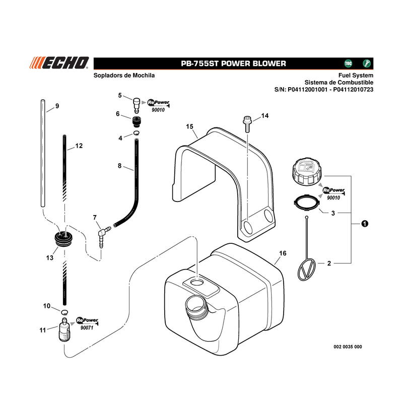 Fuel System S/N: P04112001001 - P04112010723