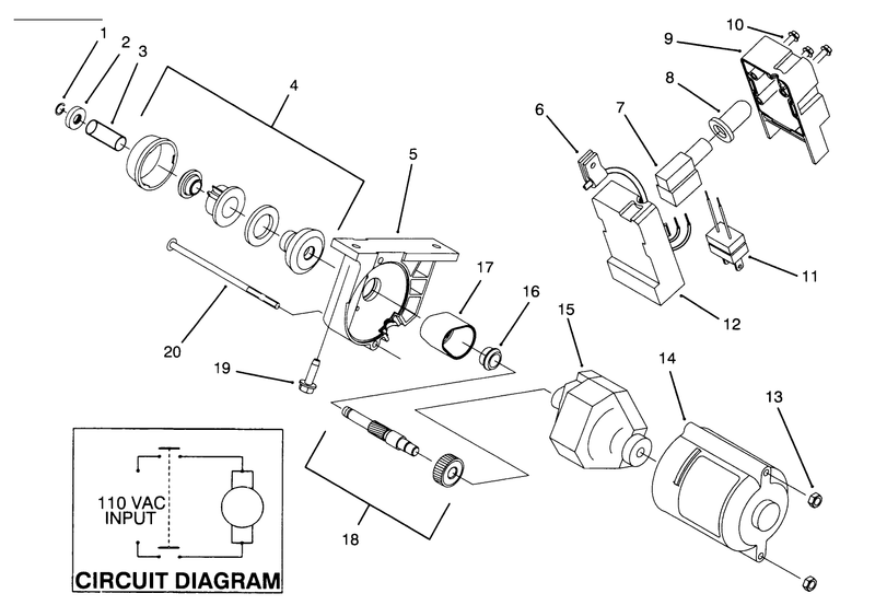 Starter Motor and Switch Housing Assembly