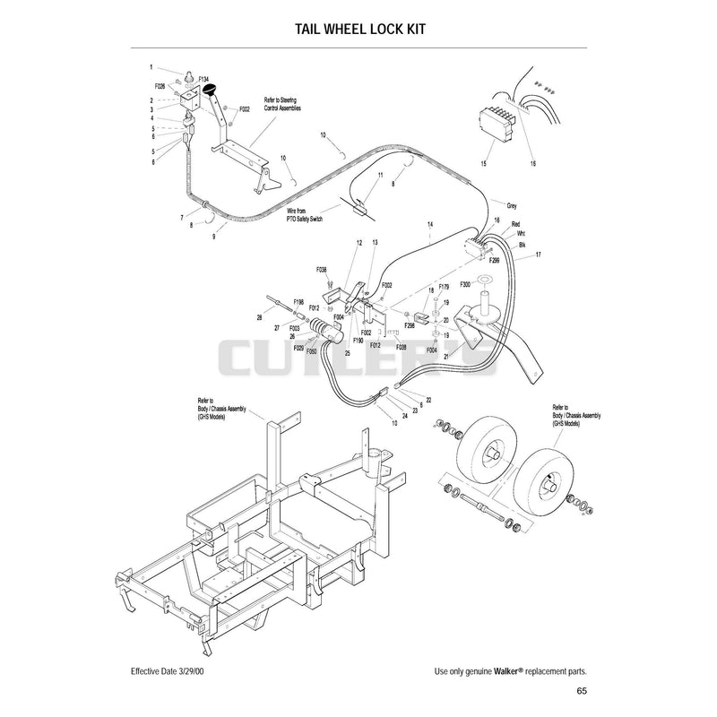 Tail Wheel Lock Kit