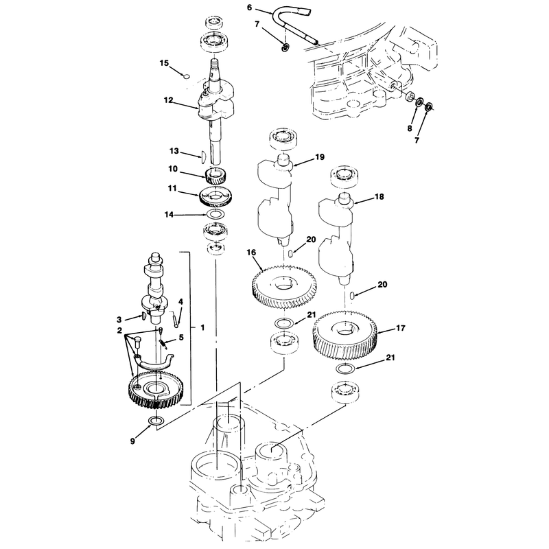 12hp Engine Crankshaft And Camshaft Assembly